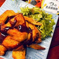 Snapdishの料理写真:ハニーBBQチキン🍗