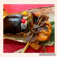 Snapdishの料理写真:山賊焼きと山賊握り| Miyukiさん