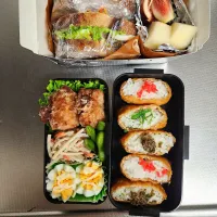 Snapdishの料理写真:父、娘弁当|みみみさん