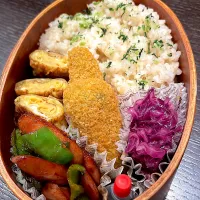 Snapdishの料理写真:ササミチーズカツ弁当|雑草シェリーさん