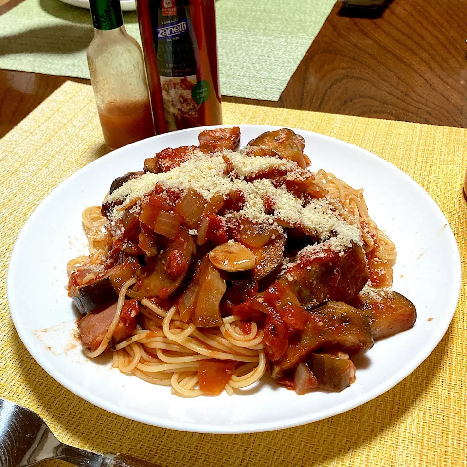 茄子のトマトソースパスタ|akkoさん