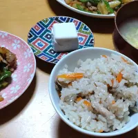 Snapdishの料理写真:晩ごはん|しまだ ちえこさん