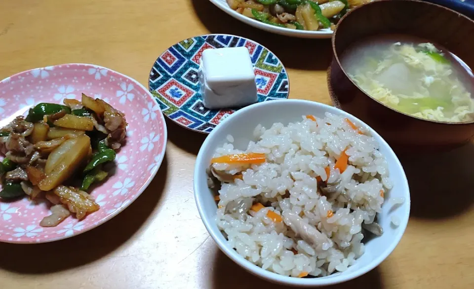 Snapdishの料理写真:晩ごはん|しまだ ちえこさん