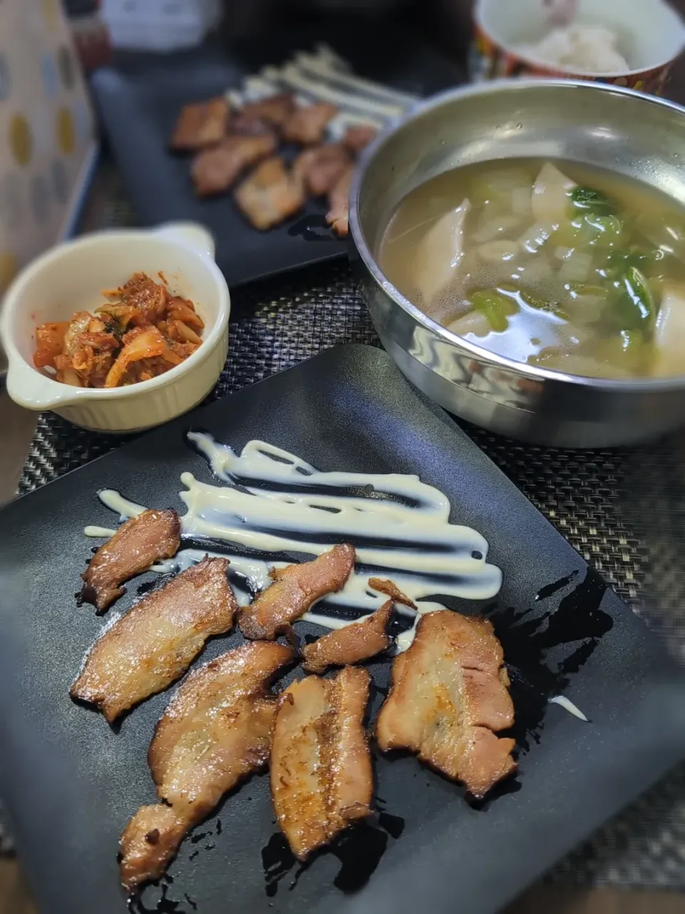 水餃子汁＆焼き豚|テケテケさん