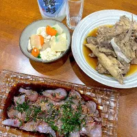 Snapdishの料理写真:今夜も　頂き物 晩御飯🐟|sakuramochiさん