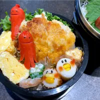 Snapdishの料理写真:むね肉のチーズカツ弁当|Sugarさん