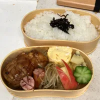 Snapdishの料理写真:厚揚げ肉巻き弁当|たんぽぽさん