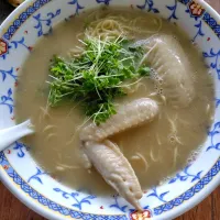 Snapdishの料理写真:鶏白湯ラーメン|ハイドランジアさん