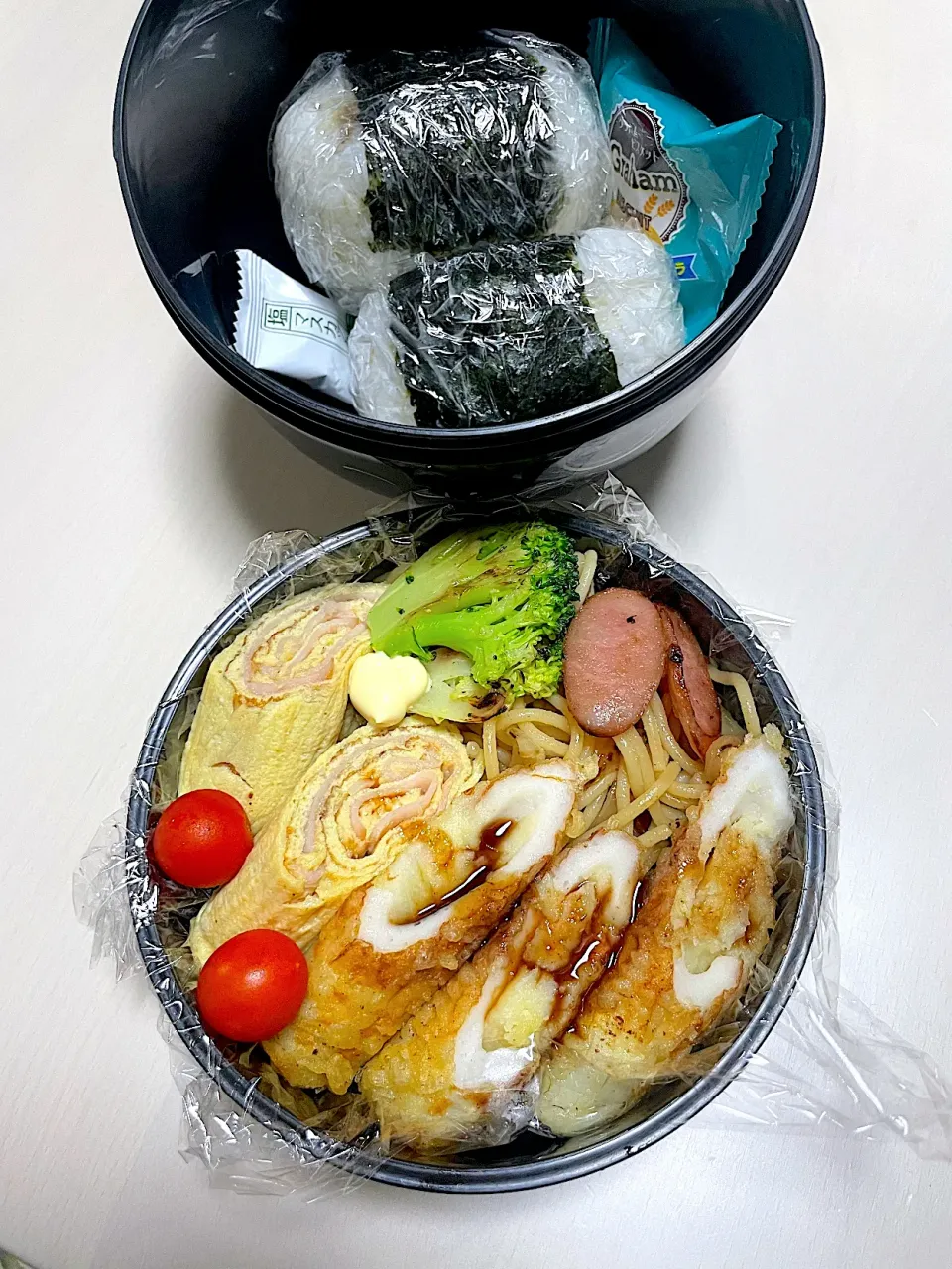 Snapdishの料理写真:父が作る男子高校生弁当🍙|父が作る毎日弁当さん