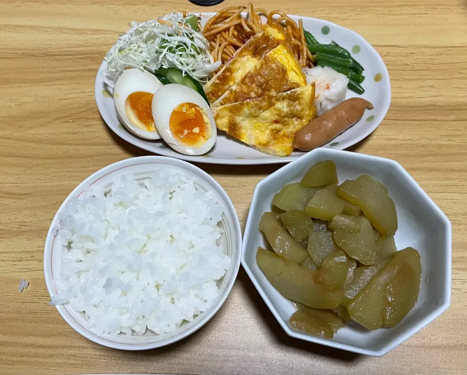 Snapdishの料理写真:超手抜き朝ごはん|料理好きなじいさまさん