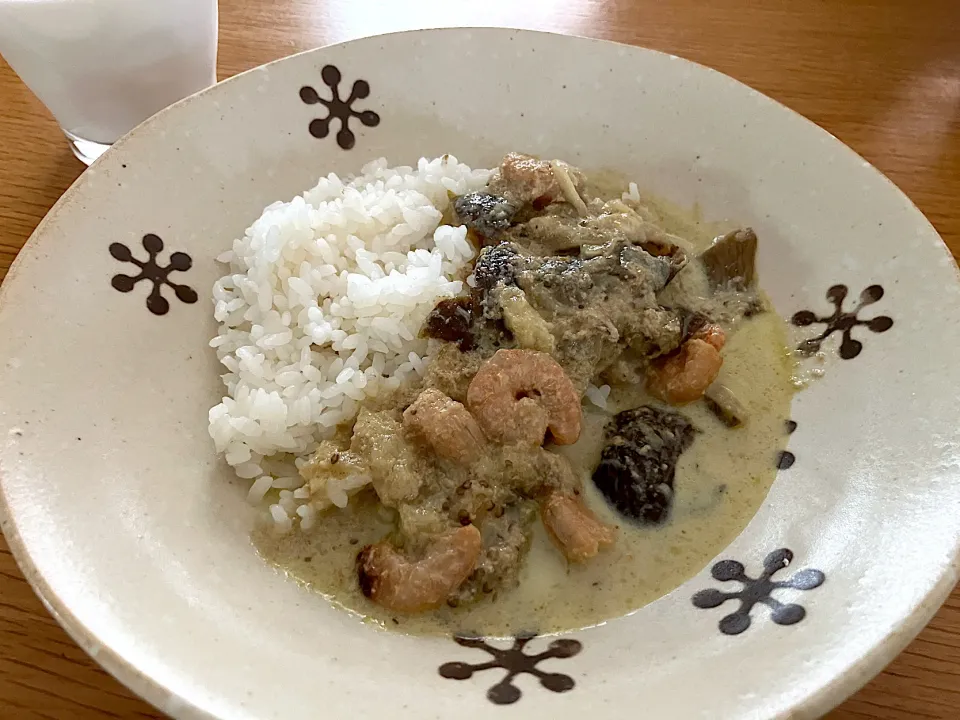 ＊パパ作＊えびと茄子のグリーンカレー🍛＊|＊抹茶＊さん