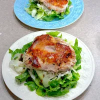 Snapdishの料理写真:グリルチキンサラダ🥗！|Mayumiさん