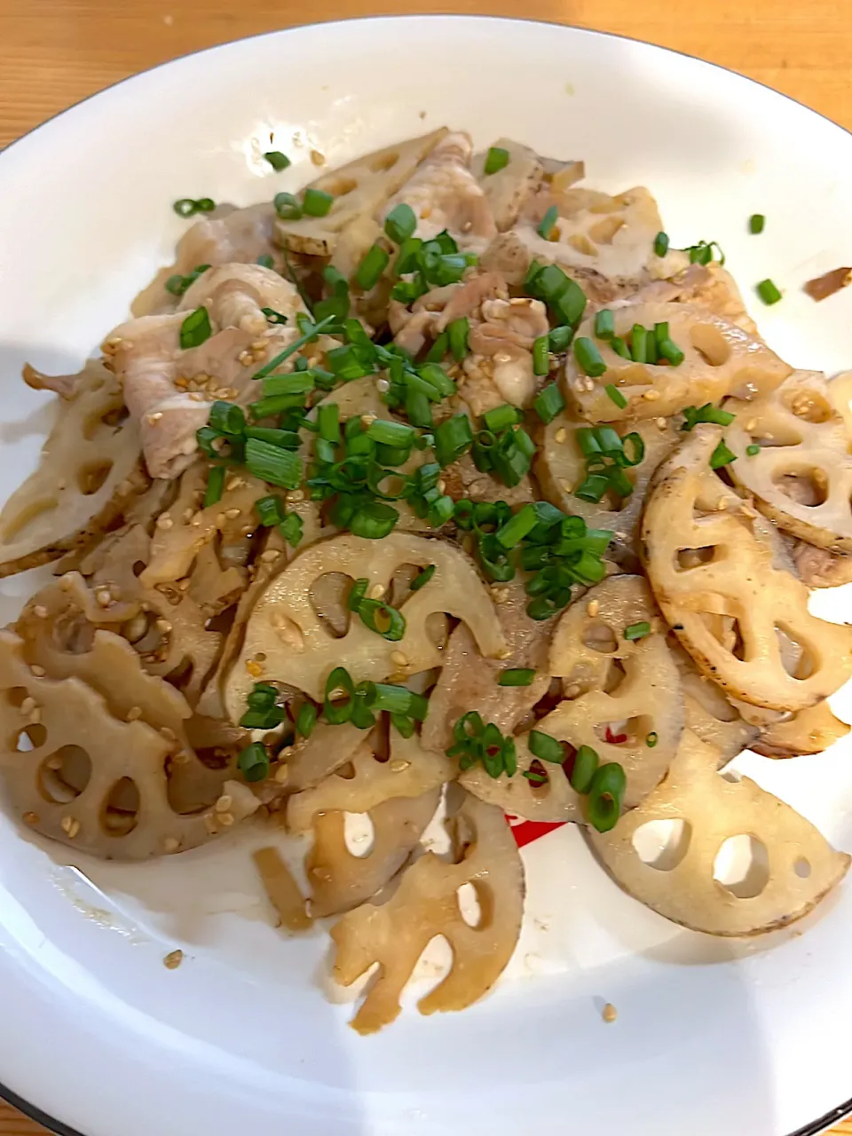 豚肉と蓮根の炒め物|ぺろたんさん