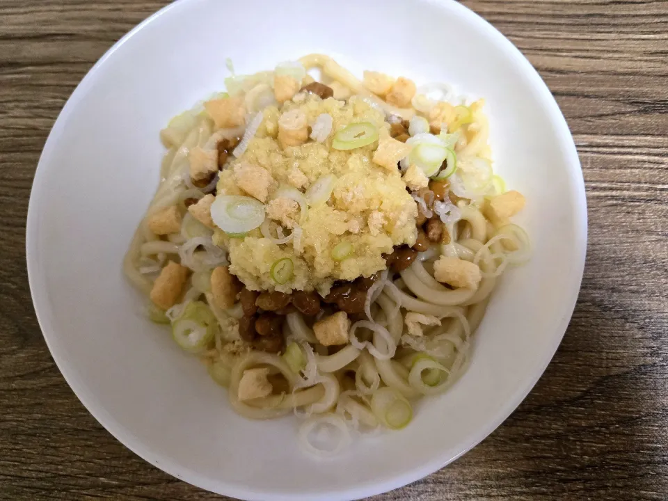 しょうが納豆うどん|バンビさん