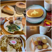 Snapdishの料理写真:朝ごパンとカフェごはんのおまとめ写真！|ちょこさん