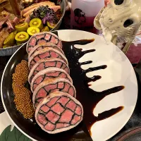 Snapdishの料理写真:ハロウィン料理　モザイク肉|satominさん