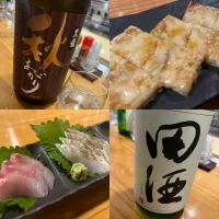 Snapdishの料理写真:日本酒とあて。|KOMAさん