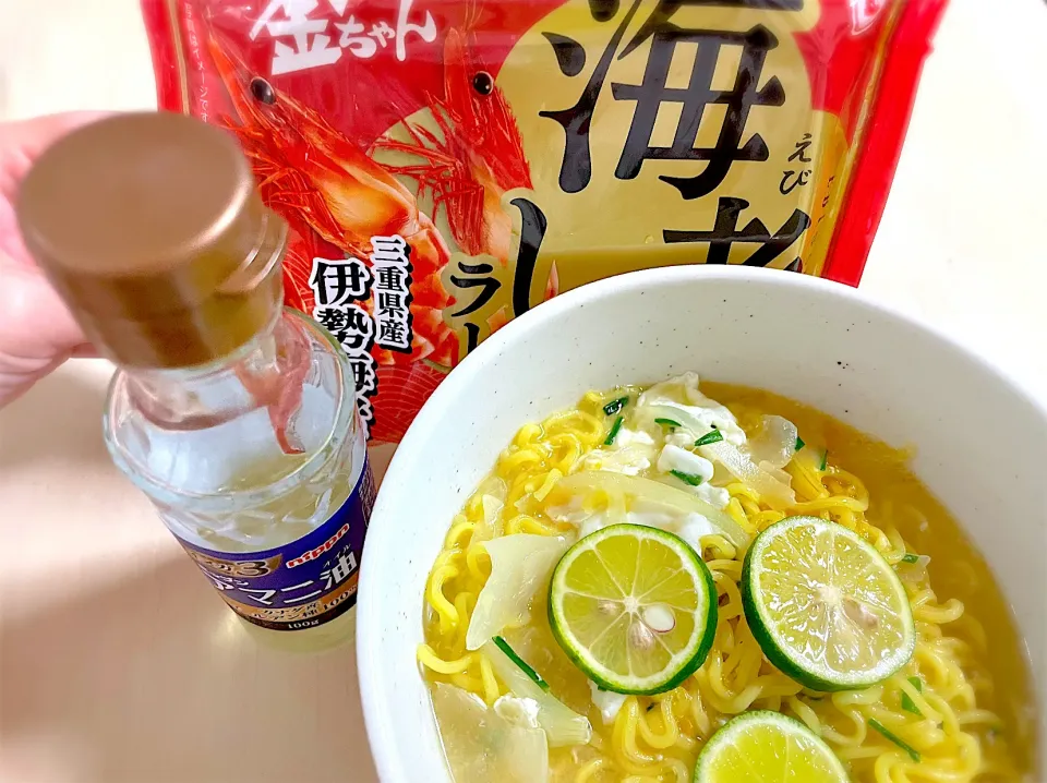 金ちゃんラーメン🍜海老しおラーメン🍜|pepiさん