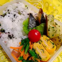 Snapdishの料理写真:チンゲン菜炒め鯖弁当| yayoi.Kさん