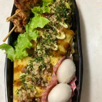 Snapdishの料理写真:オム焼きそば弁当| ピンキーさん