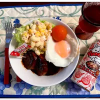 Snapdishの料理写真:おうちでハワイ気分👀アロハ🤙ロコモコ丼|ワイントンさん