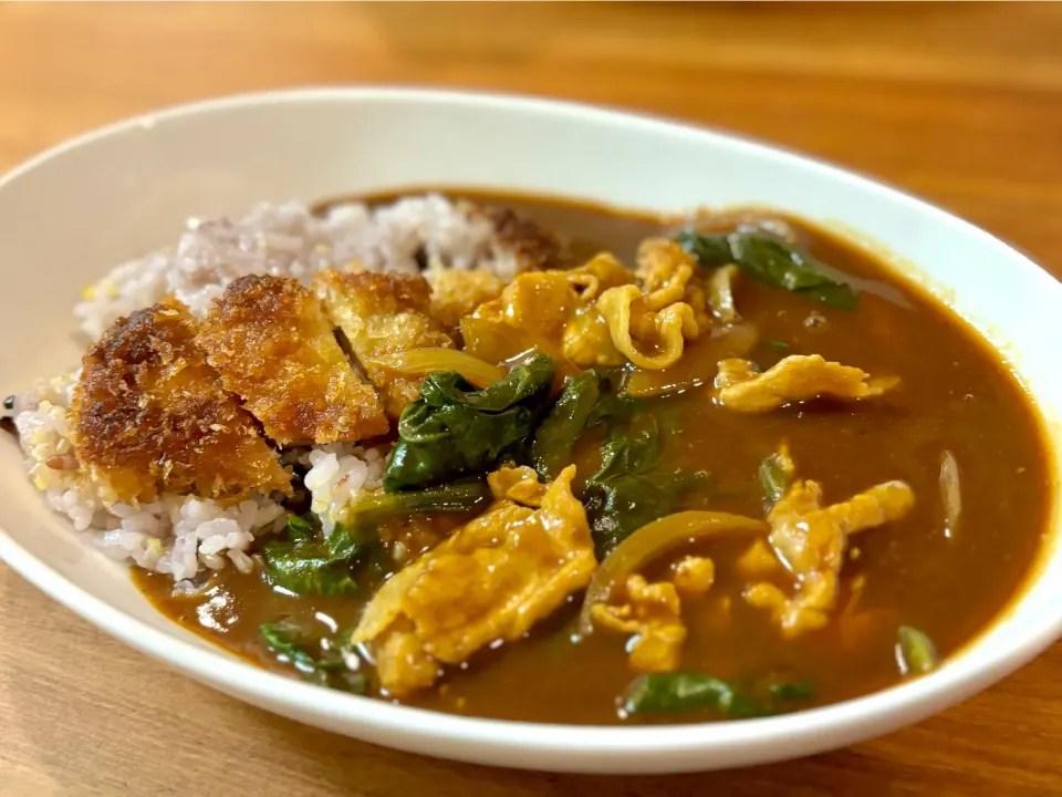 豚しゃぶほうれん草カレー|ふくすけ食堂さん