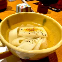 Snapdishの料理写真:餅入りきしめん|もうちゃんさん