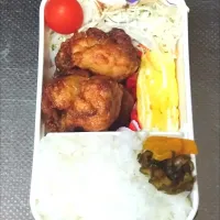 Snapdishの料理写真:鶏唐揚げ弁当|黒川克博さん