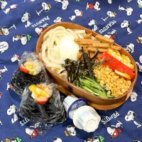 Snapdishの料理写真:ぶっかけうどん弁当|のんさん