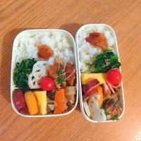 Snapdishの料理写真:娘とわたしのお弁当🎵 2024.10.24|mayumiさん