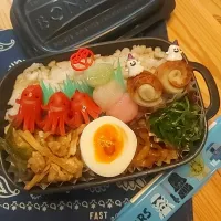 Snapdishの料理写真:2024.10.24  娘弁当🍱|あずきラテさん