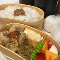 Snapdishの料理写真:キャベツ巻きカツ弁当|たんぽぽさん