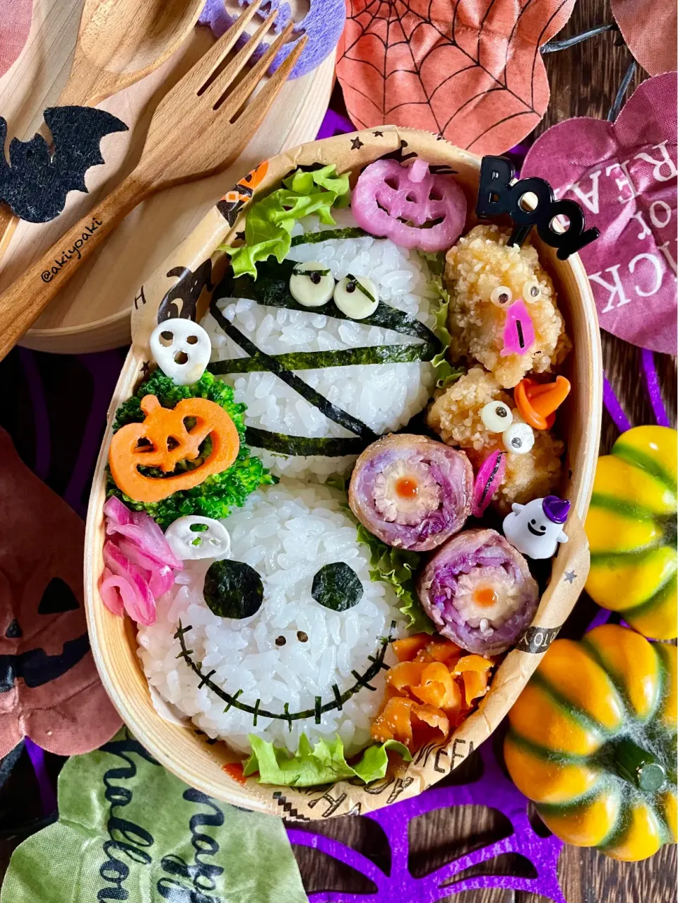 ハロウィン弁当|Akiyoෆ¨̮⑅さん