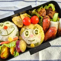 Snapdishの料理写真:ドラえもんドラミちゃん弁当|ankoさん