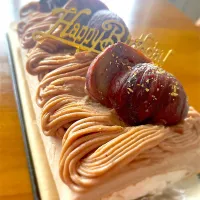 Snapdishの料理写真:モンブランロールケーキ|Satomi Cafeさん