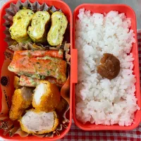 Snapdishの料理写真:ひとくちカツ弁当|あおのりさん