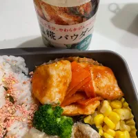 Snapdishの料理写真:むね肉で酢豚風〜弁当|はなちゃんママさん