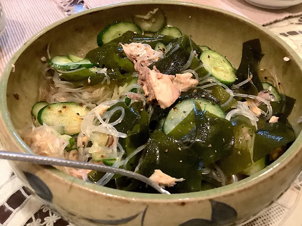 ワカメと春雨サラダ🥗😋|アライさんさん