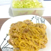 Snapdishの料理写真:感覚で作ってみた:豆乳パスタ|なつなつさん