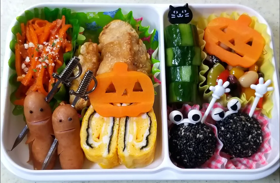 🎃可愛すぎないハロウィン弁当🎃|ぱんだのままんさん