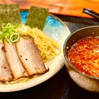 Snapdishの料理写真:ピリ辛つけ麺🍜