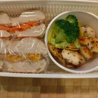 Snapdishの料理写真:ベーグル弁当|mmmさん