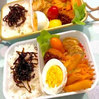 Snapdishの料理写真:2024.10.25  ＊今日のお弁当＊ホタテのバター炒め♪♪| rinrin*mama*さん