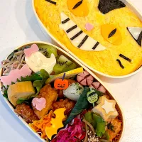 Snapdishの料理写真:小5 社会科見学お弁当　ハロウィン　ネコバス| とみちゃんさん