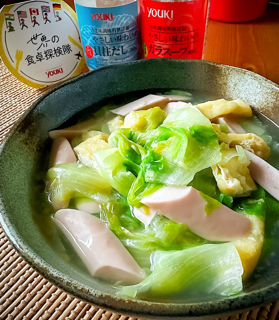 サミカさんの料理 レタス炒めあんかけうどん🥬|にゃんぺこさん