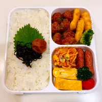 Snapdishの料理写真:10/25 ミートボール弁当|なおちゃんさん