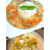 Snapdishの料理写真:糀甘酒を使ってグリーンカレーもどきを作りました〜👨‍🍳〜マイルドな味😋|quitaさん