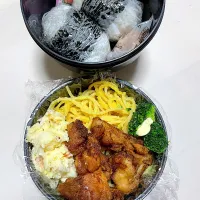 Snapdishの料理写真:父が作る男子高校生弁当🍙|父が作る毎日弁当さん