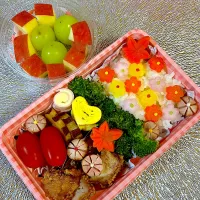 Snapdishの料理写真:芋掘り遠足お弁当🍱| Kahoさん