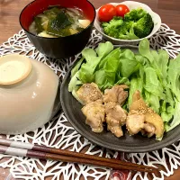 Snapdishの料理写真:10/25  鶏肉照り焼き|らぶちあんさん